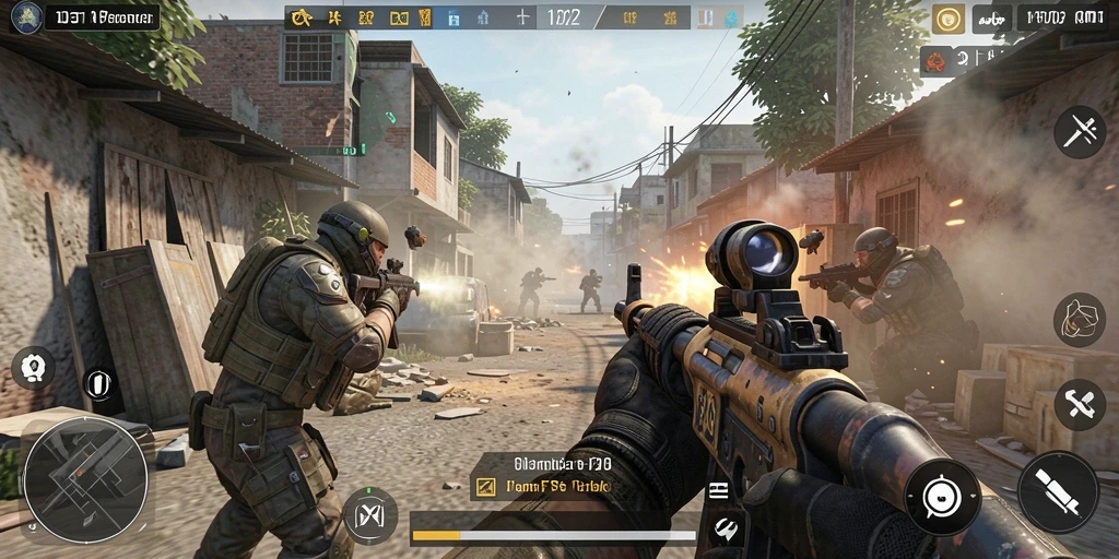 Tampilan menegangkan dari gameplay MPO2121 yang seru dan intens.