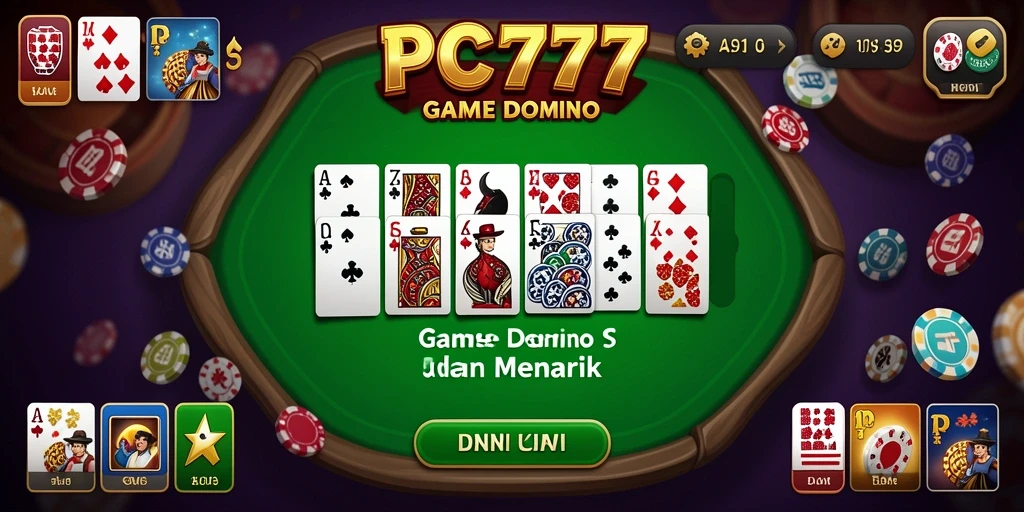 Tampilan menarik saat bermain Domino di PC777.