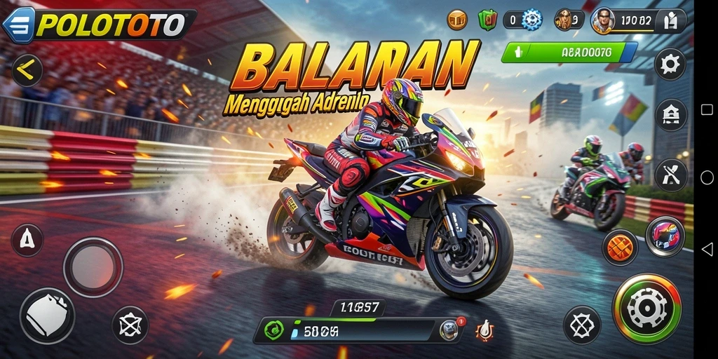 Tampilan gameplay POLOTOTO yang mendebarkan dan penuh aksi.
